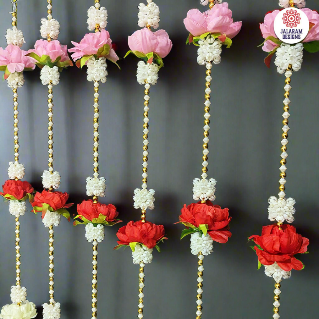 Pearl And Flower Strings (Pair)