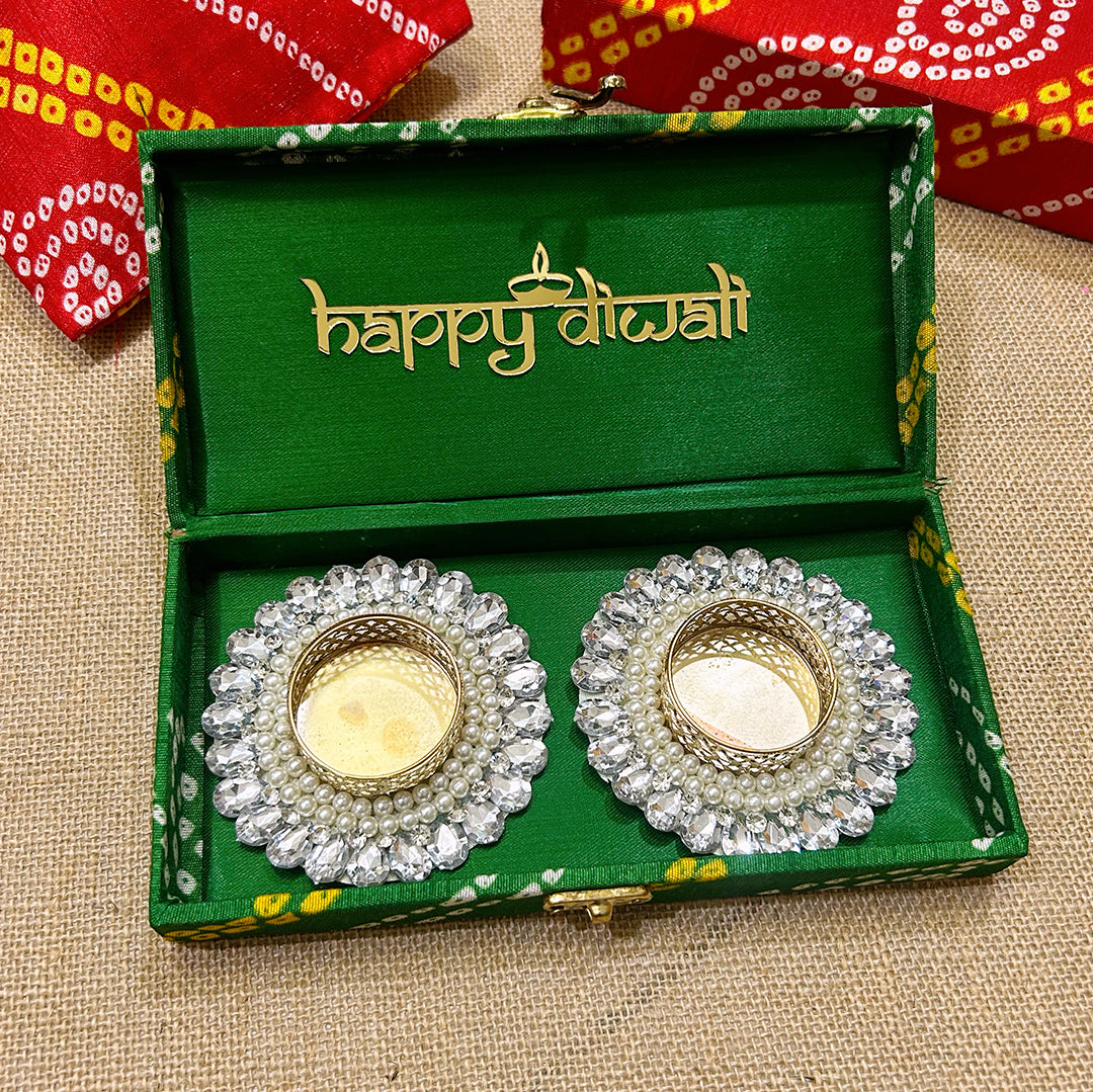 Diwali Hamper | Diamond Diya Gift Set | Festive Gifting & Pooja Favors