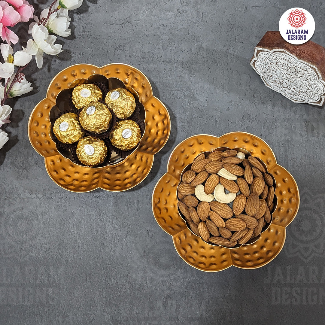 Flower Bowls For Dryfruits/ Chocolate Serving (Single Piece)