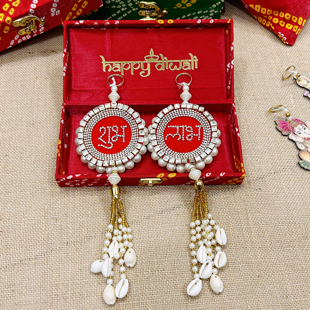 Diwali Hamper | Diamond Shubh Labh Hanging Gift Set | Festive Gifting & Pooja Favors