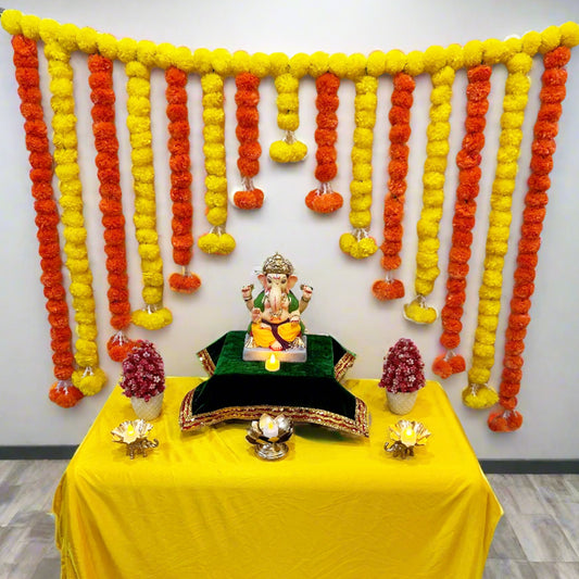 Orange And Yellow Flower Backdrop