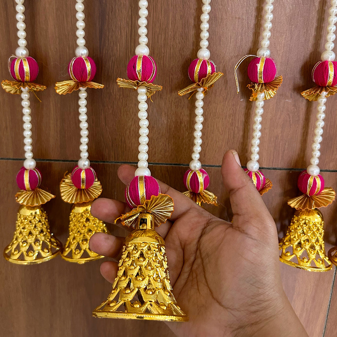 Pink Gota Ball Bell Hanging
