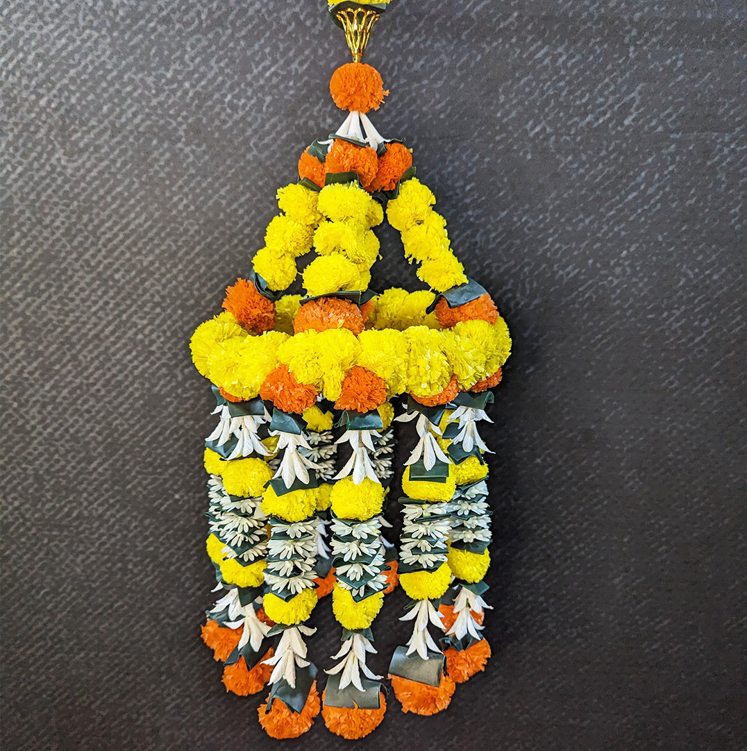 Marigold Jhoomar Decor with Strings
