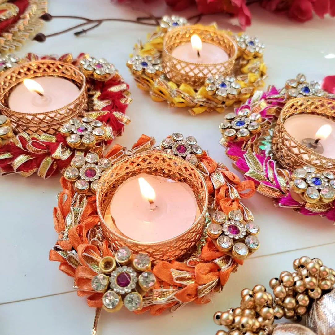 (Set Of 2) Gottapatti And Diamond Diya