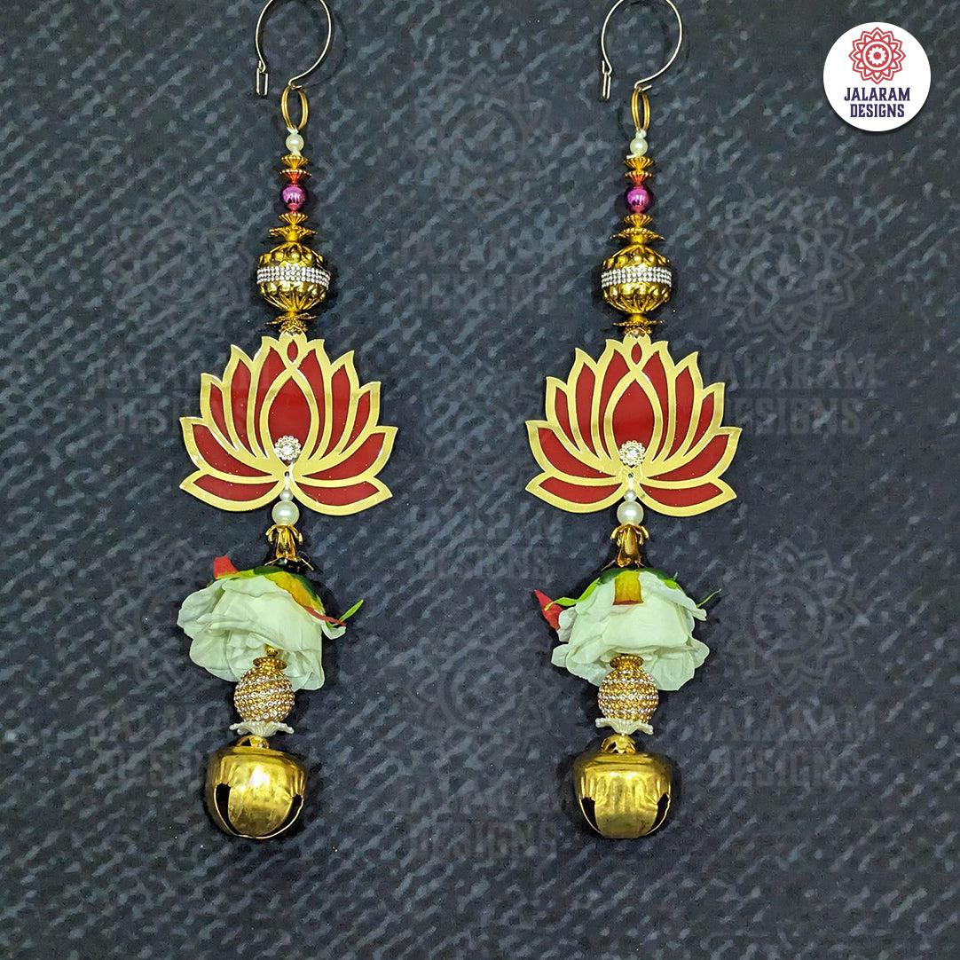 Lotus Hanging with Bell(Pair)