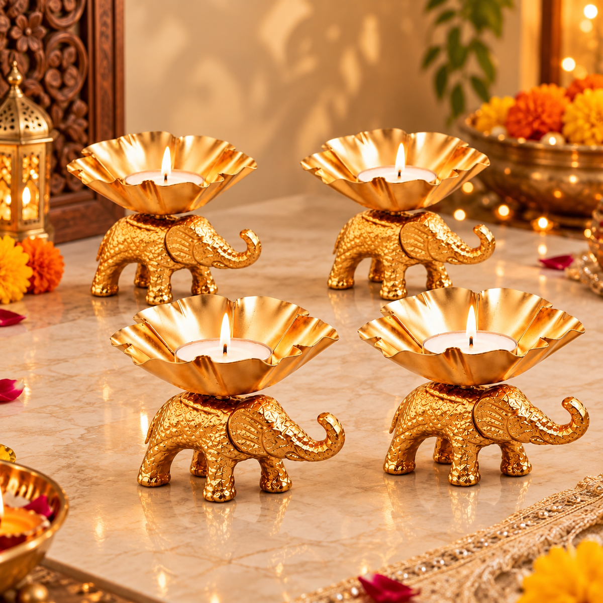 Metal Diya Holders