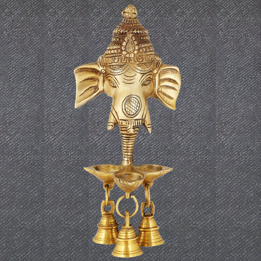 Brass Decorative Hanging Bell for Festival Home Temple Decoration