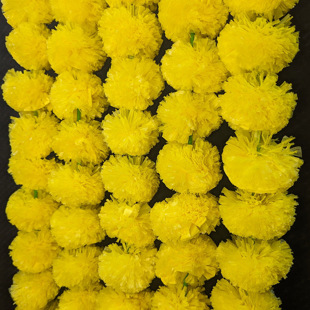 Yellow Marigold Flower Festive Danglers