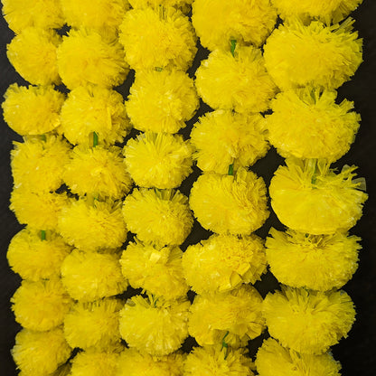 Yellow Marigold Flower Festive Danglers