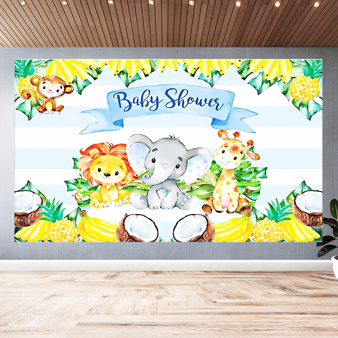 Baby Shower Decoration Design Backdrop (5x8) FT