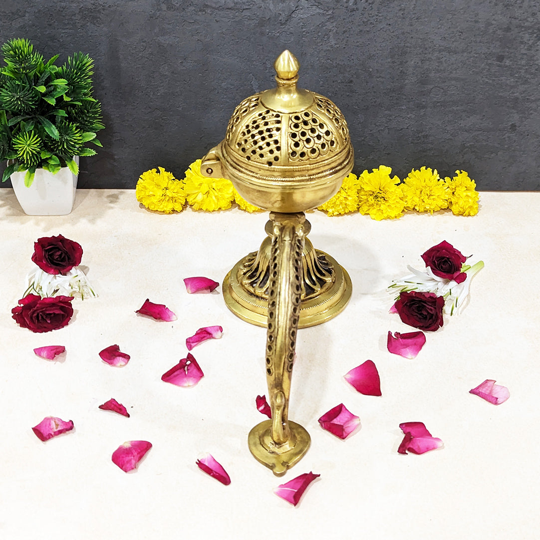 Divine Essence Brass Dhoop Stand