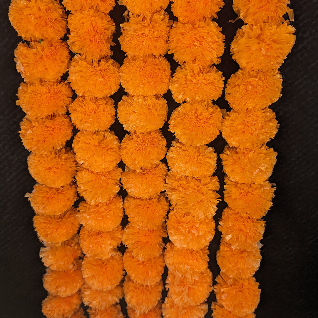 Orange Marigold Flower Festive Danglers