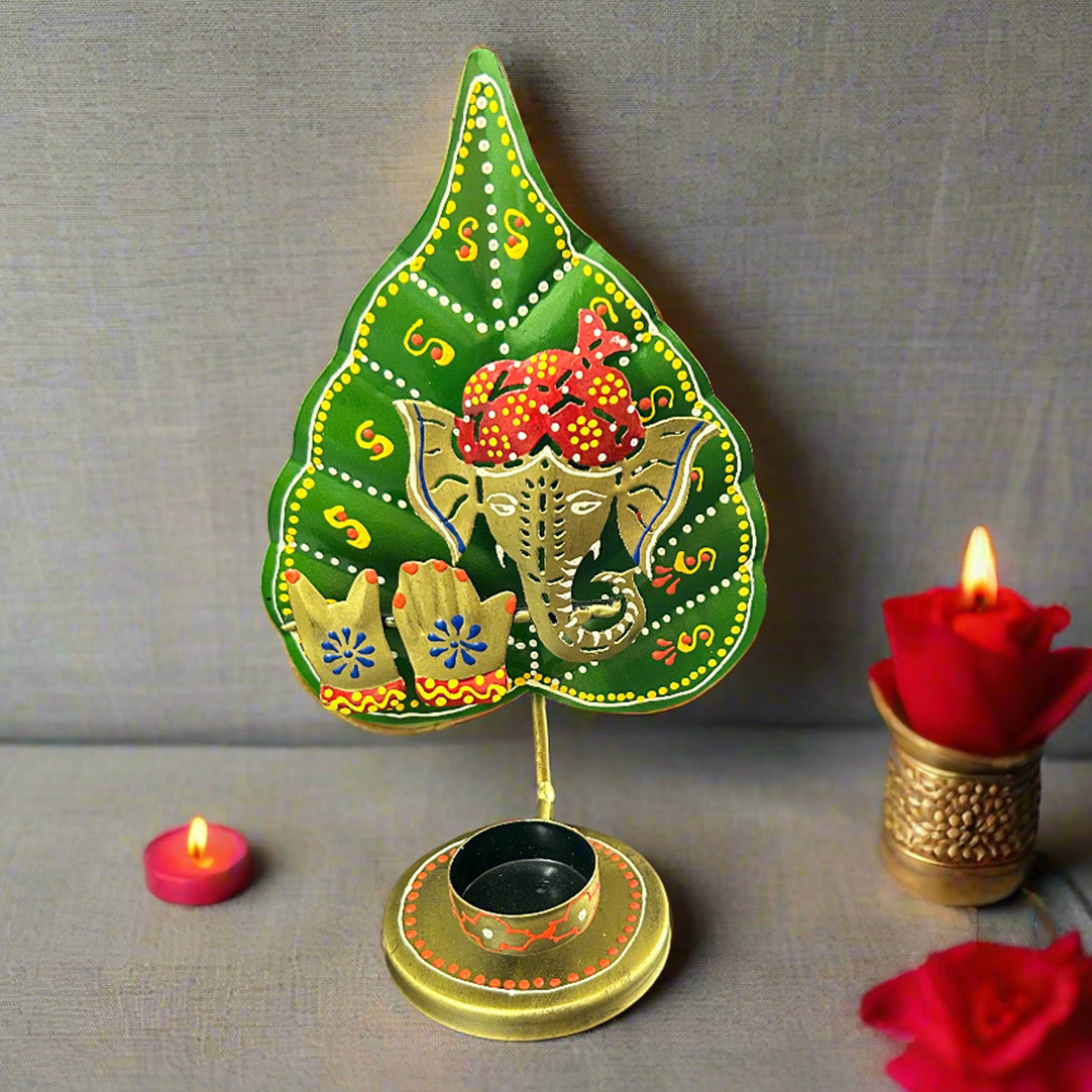 Ganesha Flute T-Light Holder