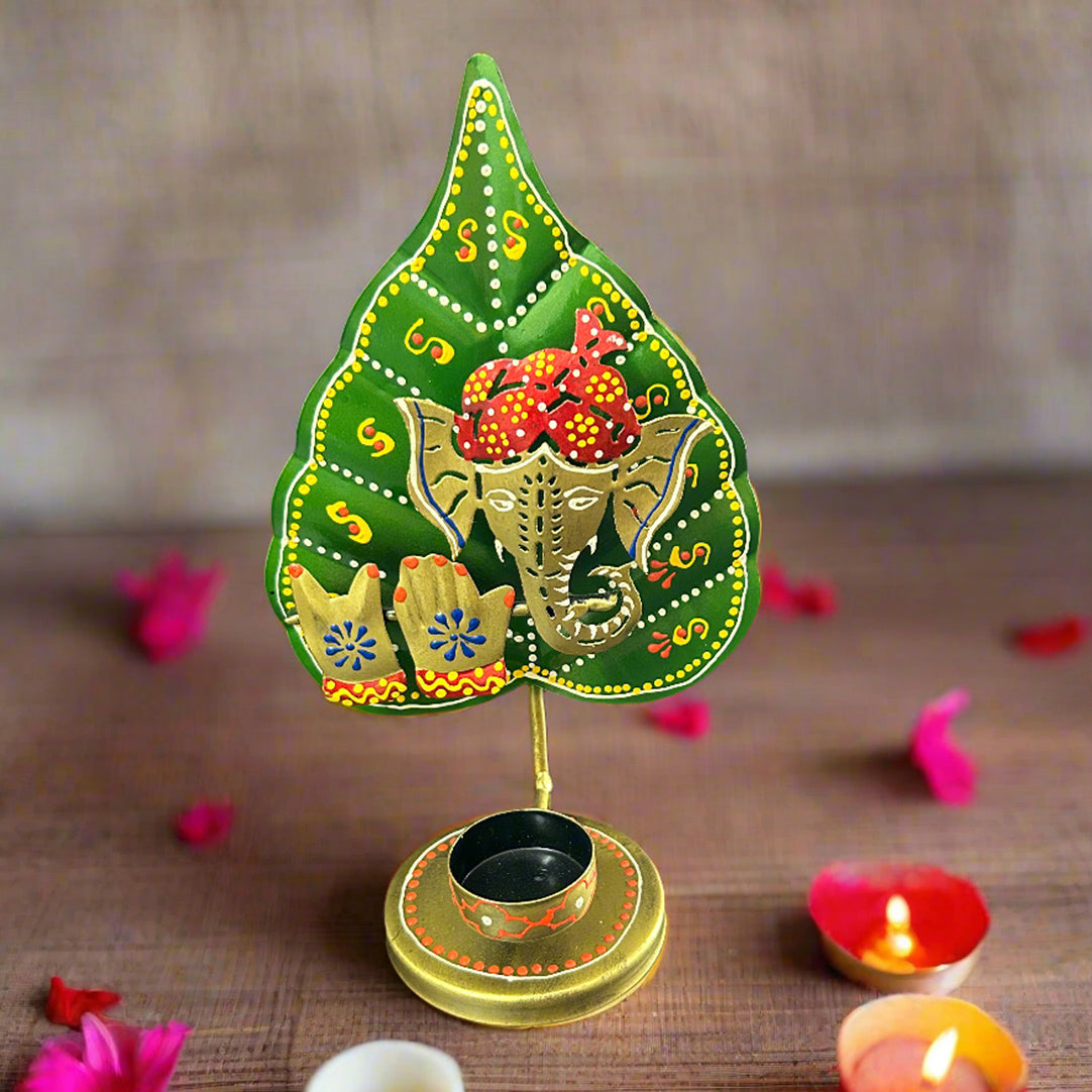 Ganesha Flute T-Light Holder