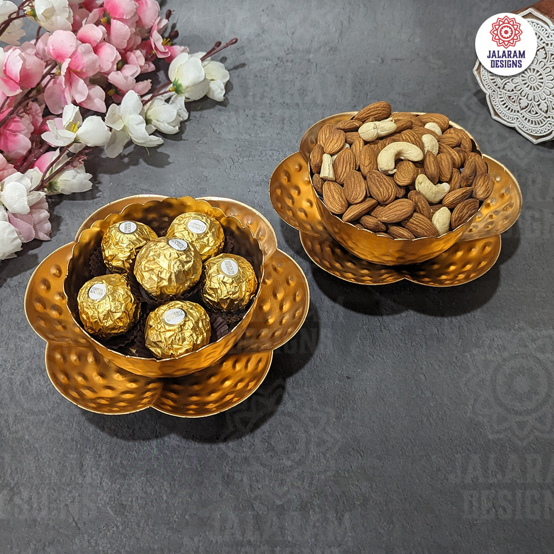 Flower Bowls For Dryfruits/ Chocolate Serving