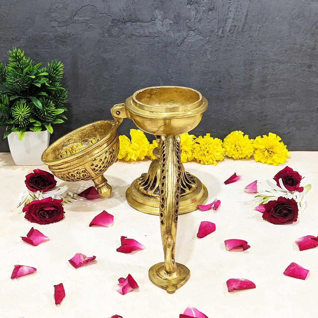 Divine Essence Brass Dhoop Stand