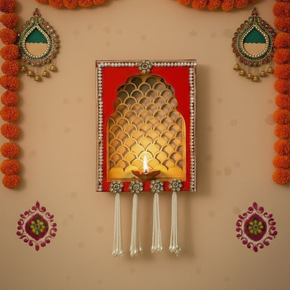 Decorative Wall Jharokha for Diwali Decor | Traditional Indian Wall Art Frame