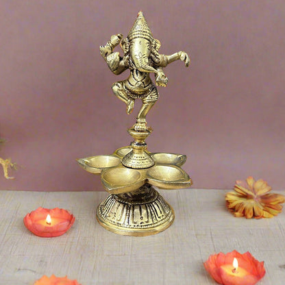 Dancing Ganesh Panch Diya