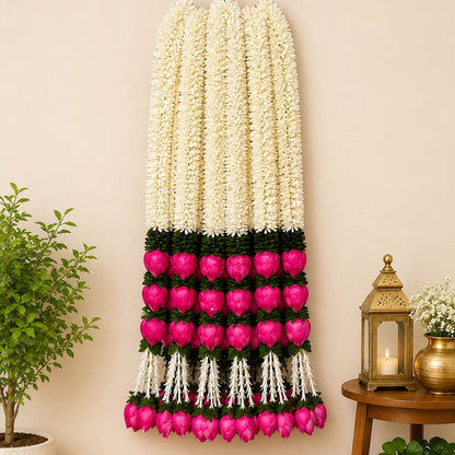 Long Lotus Buds Flower String (Pair) - 5 ft