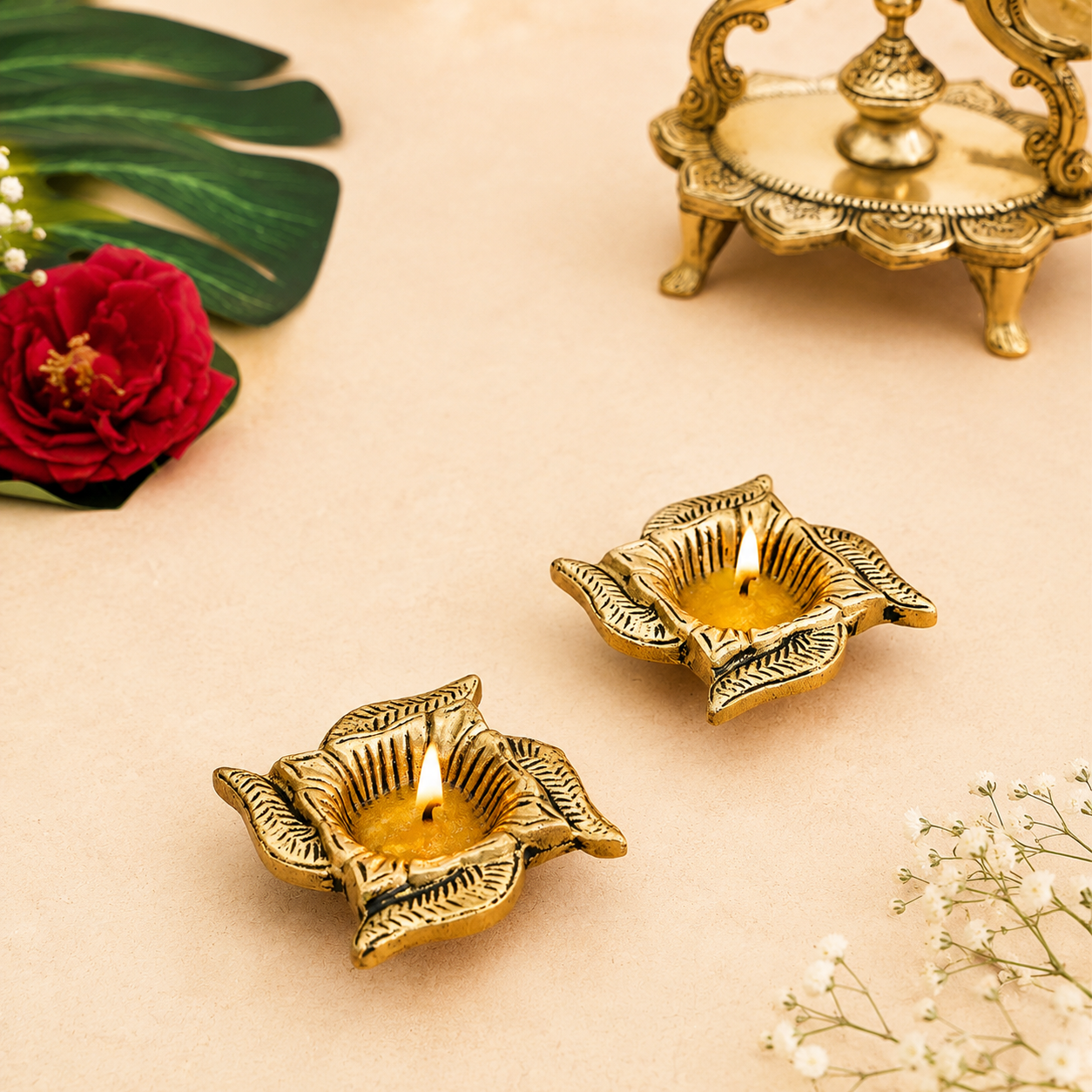 Swastik Diya (Set of 2)