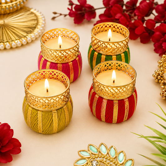 (Set Of 4) Damru Diya