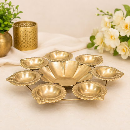 Diya Urli (small), Decorative bowls for center table, living room, office, home, pooja room, Diwali Decor, Wedding Decor