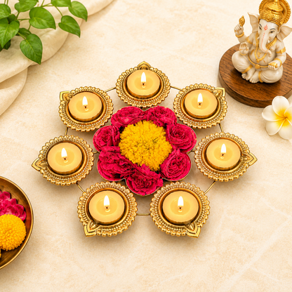 Diya Urli (small), Decorative bowls for center table, living room, office, home, pooja room, Diwali Decor, Wedding Decor