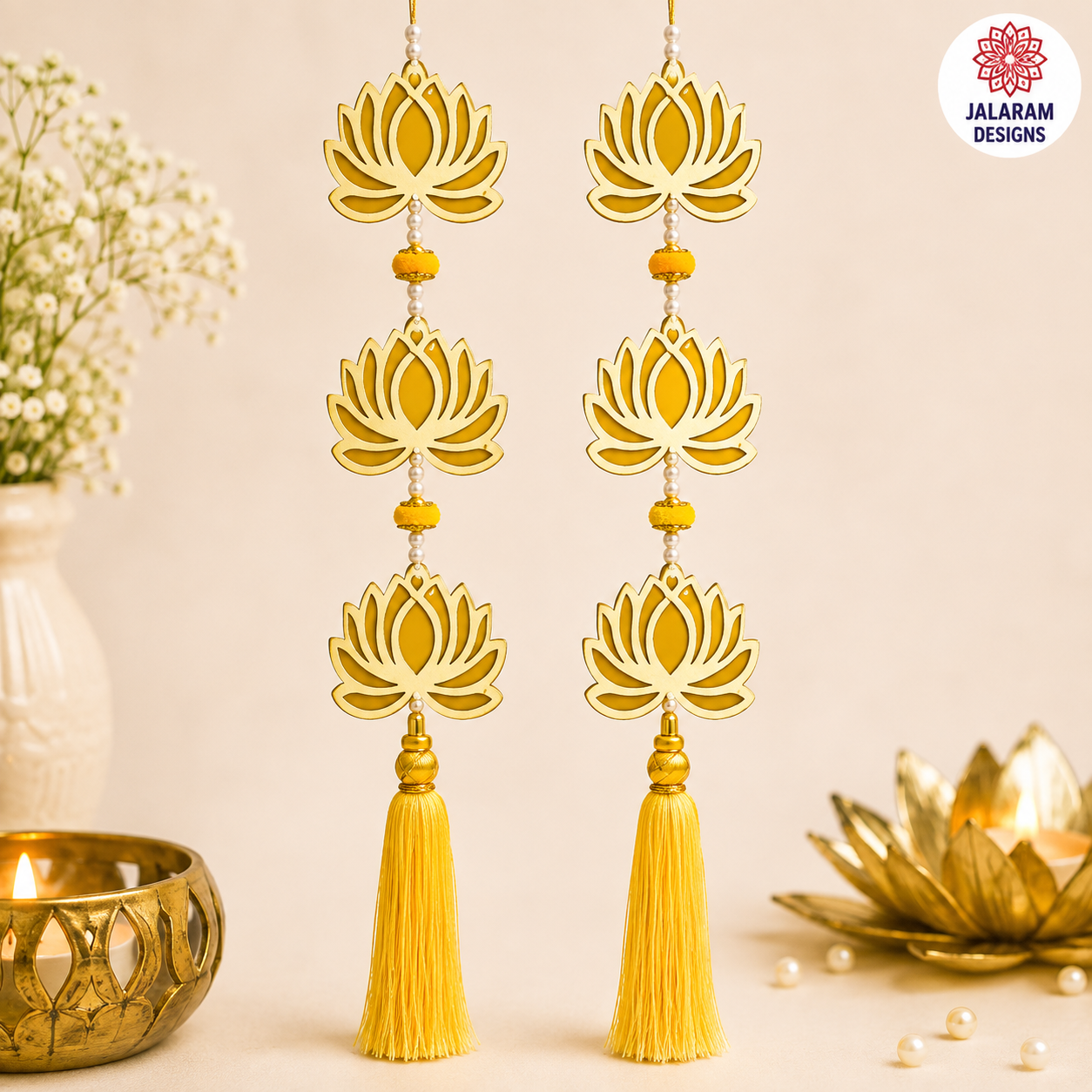 Lotus Wall Hangings (Pair)