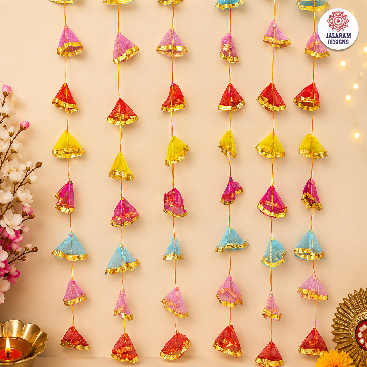 Net Dangler Strings Wall Hanging Decor - Pack of 4 Strings