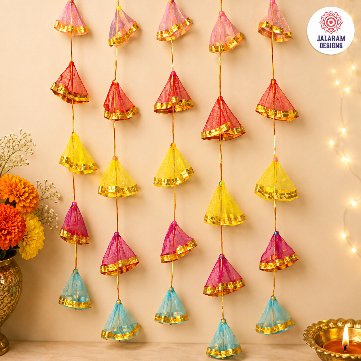 Net Dangler Strings Wall Hanging Decor - Pack of 4 Strings