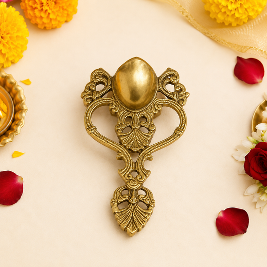Ahuti Brass Pooja Havan Chammach/Spoon