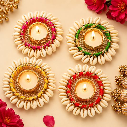 Shell Bangle Tea Light Holder