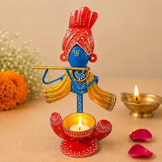 Krishna Flute T-Light Holder