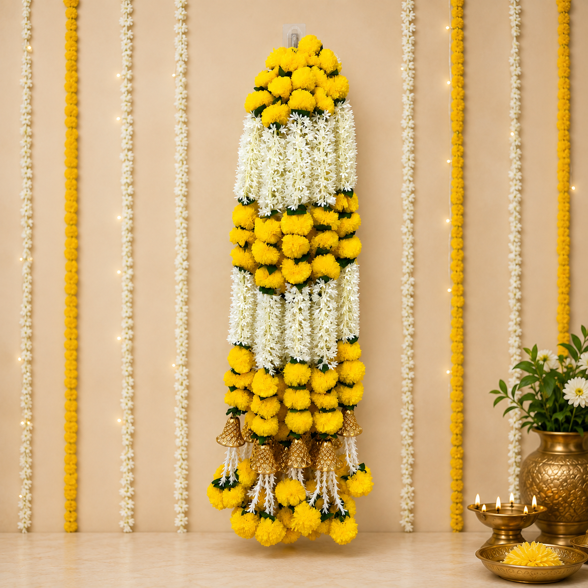 Yellow Flower String (Pair)