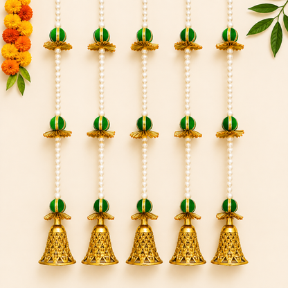Green Gota Ball Bell Hanging (Pair)