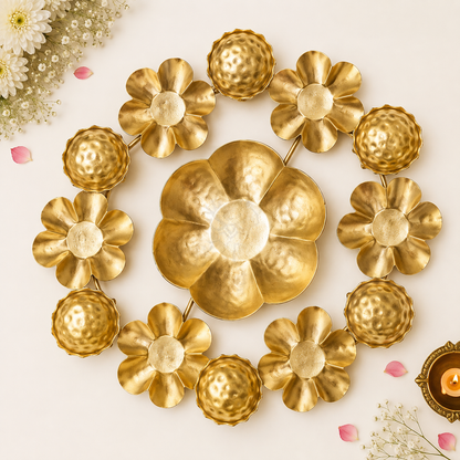 Lotus Flower tea lights urli