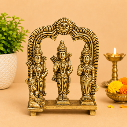 Brass Ram Darbar Statue
