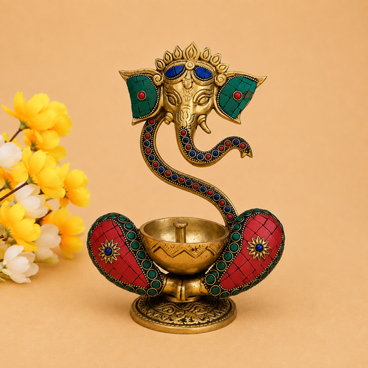 Ganesha with Diya
