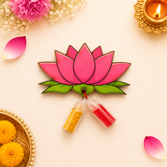 Lotus Haldi Kumkum, Varalakshmi Vratam, Pooja & Tambulam Return Gifts,  Indian Wedding Favors,Manjal Kumkumam, Housewarming Gift