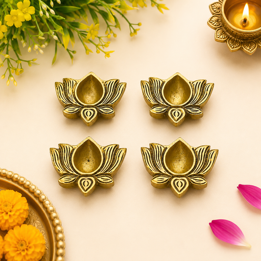 Lotus Diya (Set of 2)