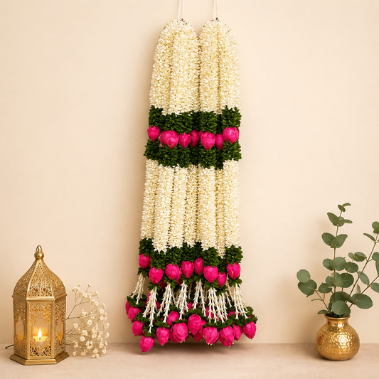 Lotus Buds Flower String (Pair) - 3 ft