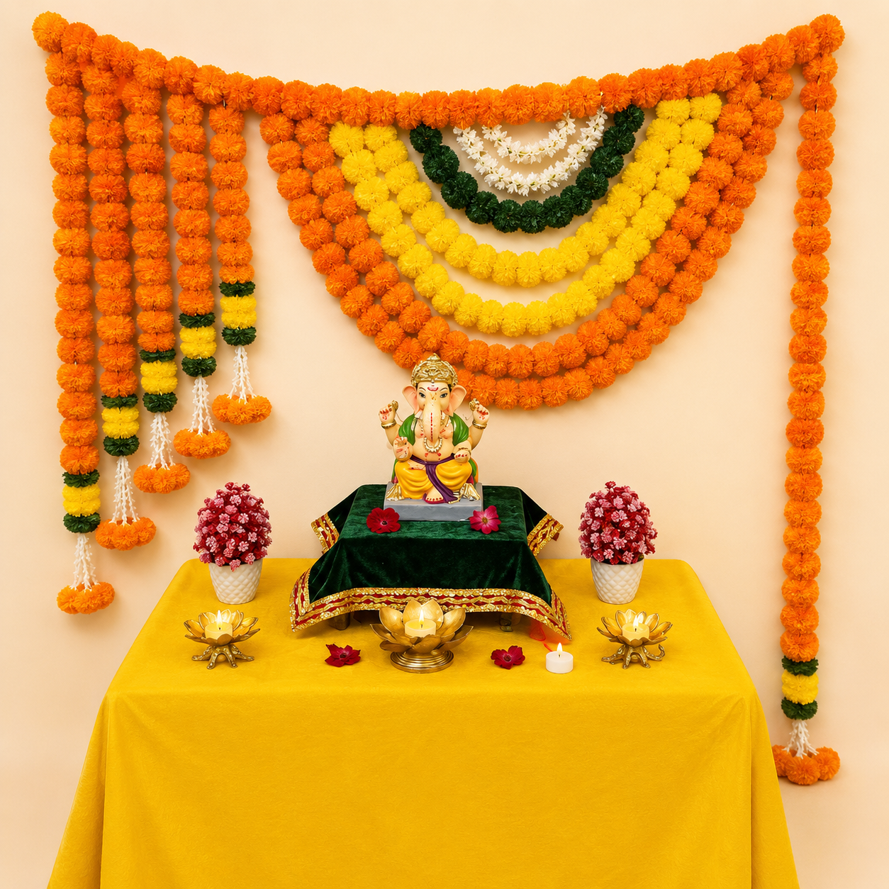 Decorative Yellow and Orange Backdrop