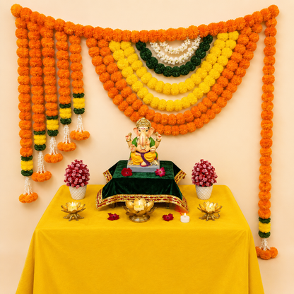 Decorative Yellow and Orange Backdrop