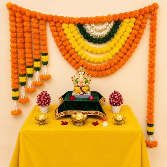 Decorative Yellow and Orange Backdrop
