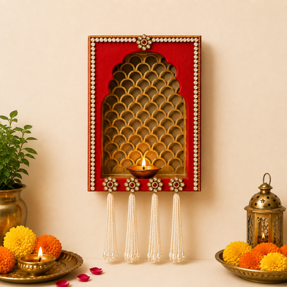 Decorative Wall Jharokha for Diwali Decor | Traditional Indian Wall Art Frame