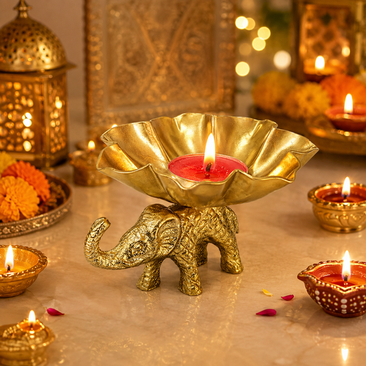Elephant Tea Light Candle Holder