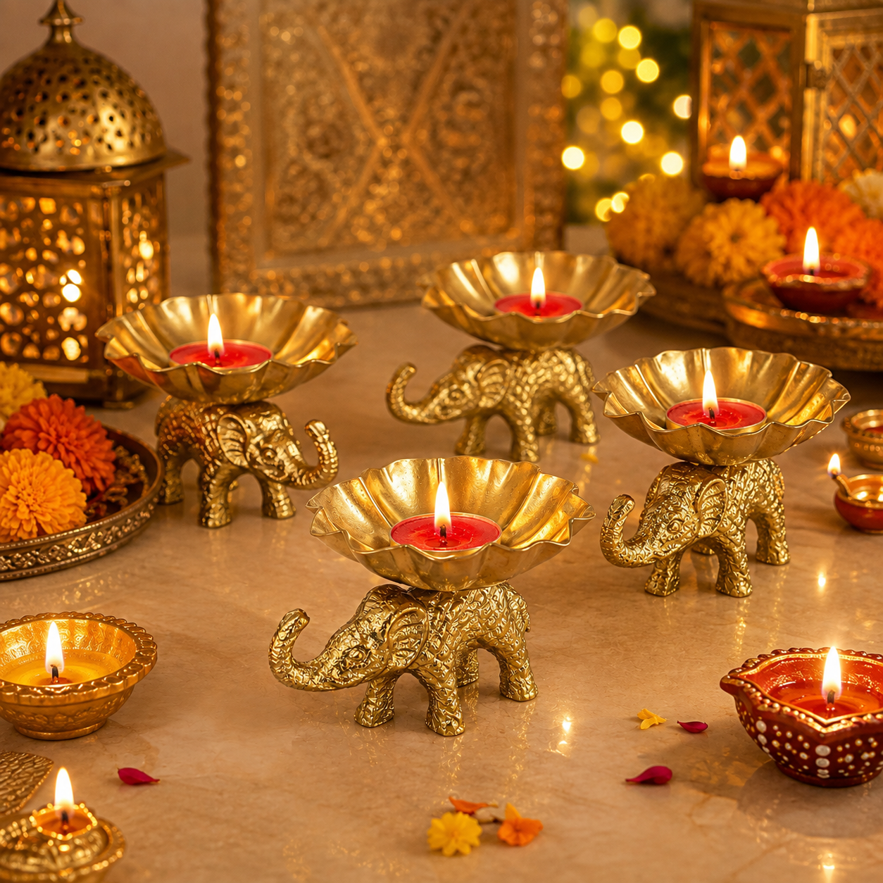 Elephant Tea Light Candle Holder