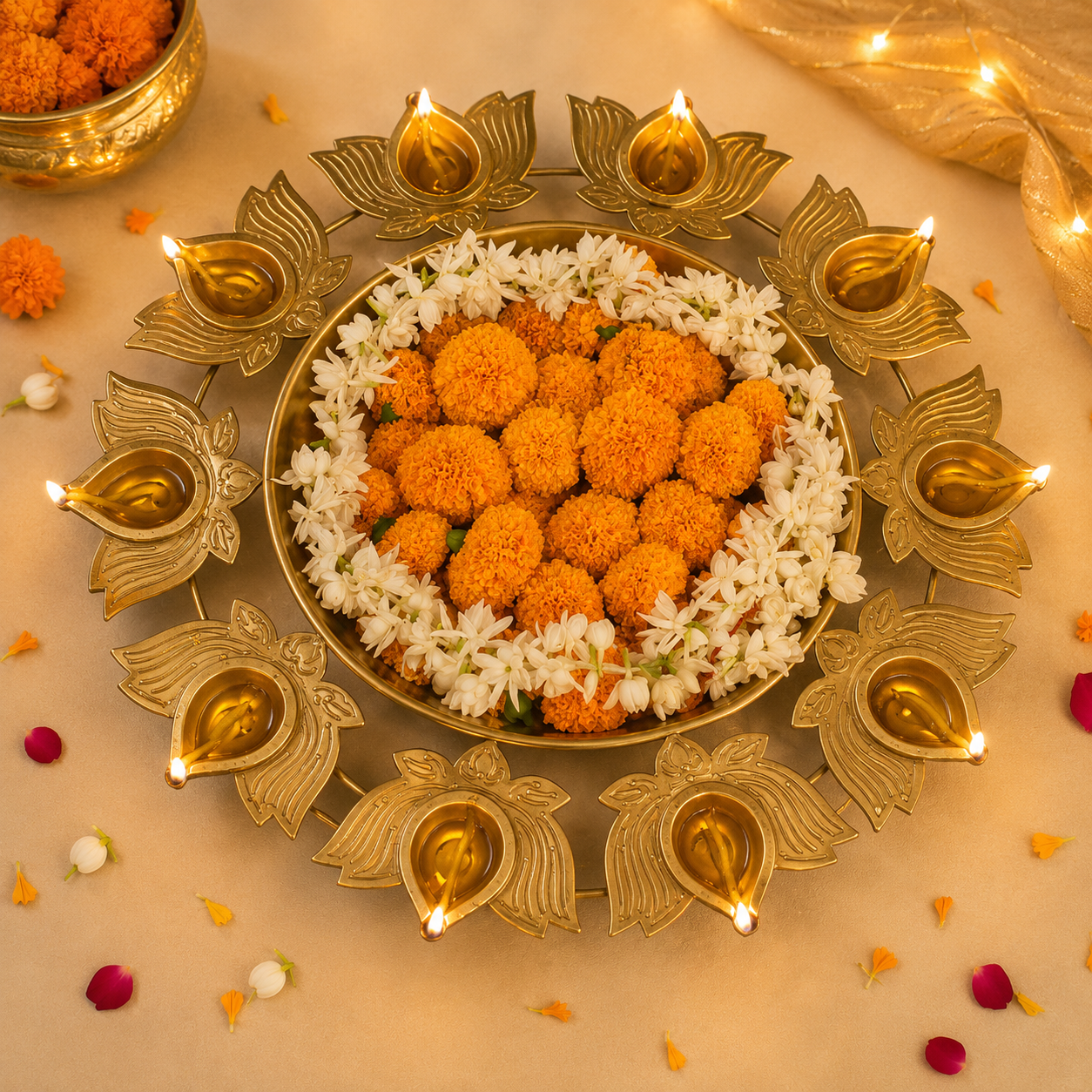 Lotus diya urli