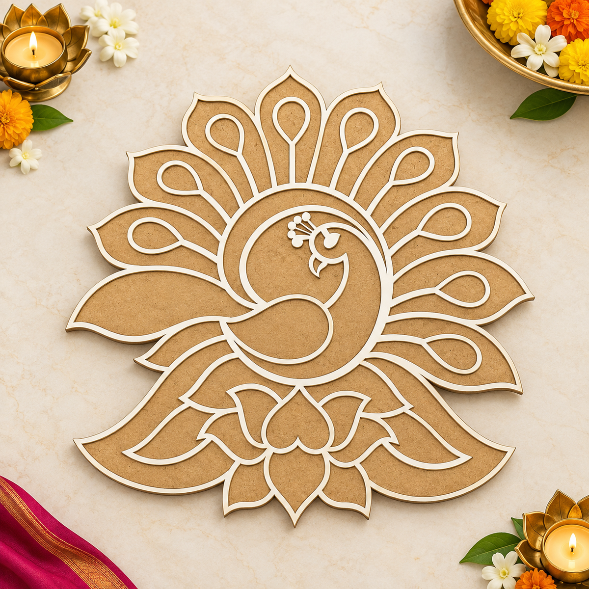 MDF Rangoli Design 6