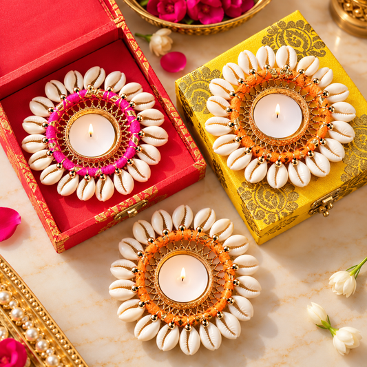 Shell Diya Gift Hamper